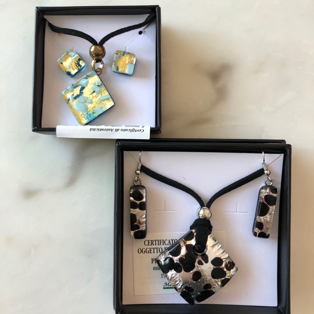 Authentic Italian Necklace and earring sets